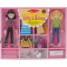 Melissa & Doug Abby and Emma Deluxe Magnetic Wooden Dress-Up Dolls Play Set (55+ pcs)   563267152